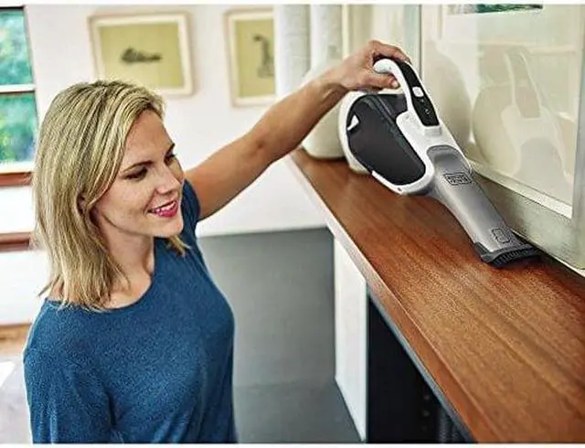 Alt view image 4 of 12 - Black & Decker HHVJ315JD10 10.8V Cordless Lithium-Ion 2-Speed Hand Vacuum (Black)