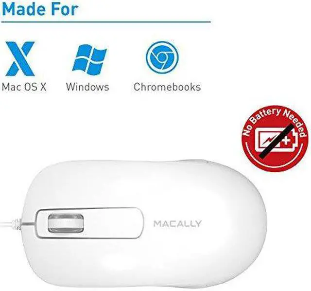 Alt view image 4 of 10 - MACALLY PERIPHERALS ICEMOUSE3 ICEMOUSE3 3BTN FULL SIZE WIRED
