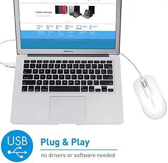 Alt view image 8 of 10 - MACALLY PERIPHERALS ICEMOUSE3 ICEMOUSE3 3BTN FULL SIZE WIRED