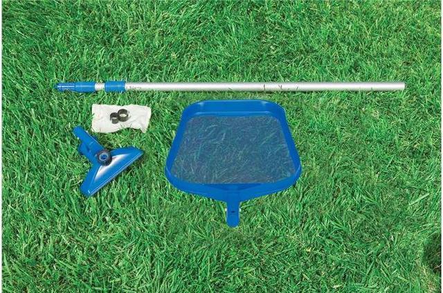 Alt view image 13 of 20 - Intex 28002E Maintenance Pool Kit Vacuum Skimmer & Pole (Pool Sold Separately)