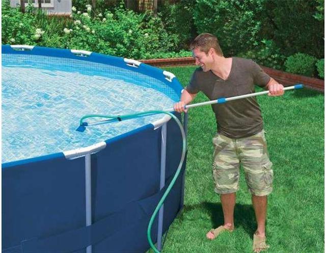 Alt view image 11 of 20 - Intex 28002E Maintenance Pool Kit Vacuum Skimmer & Pole (Pool Sold Separately)