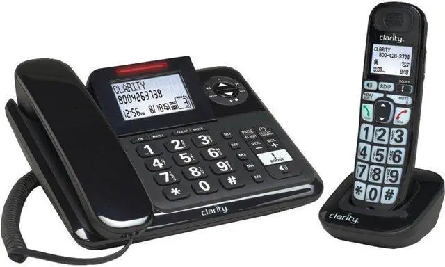 Alt view image 6 of 18 - Clarity 53727.000 E814CC Moderate Hearing Loss Corded and Cordless Phone Combo