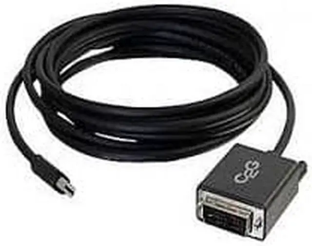 Alt view image 6 of 9 - C2G 54335 C2G 6ft Mini DisplayPort Male to Single Link DVI-D Male Adapter Cable - Black - DisplayPort/DVI-D for Monitor, Notebook, Tablet - 6 ft - 1 x Mini DisplayPort Male Digital Audio/Video - 1 x