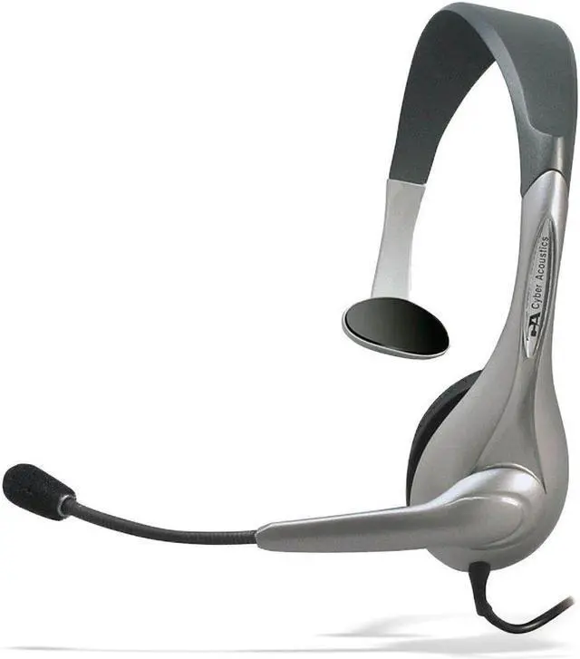 Alt view image 2 of 4 - Cyber Acoustics AC-840 Internet Communication USB Mono Headset - Over-the-head