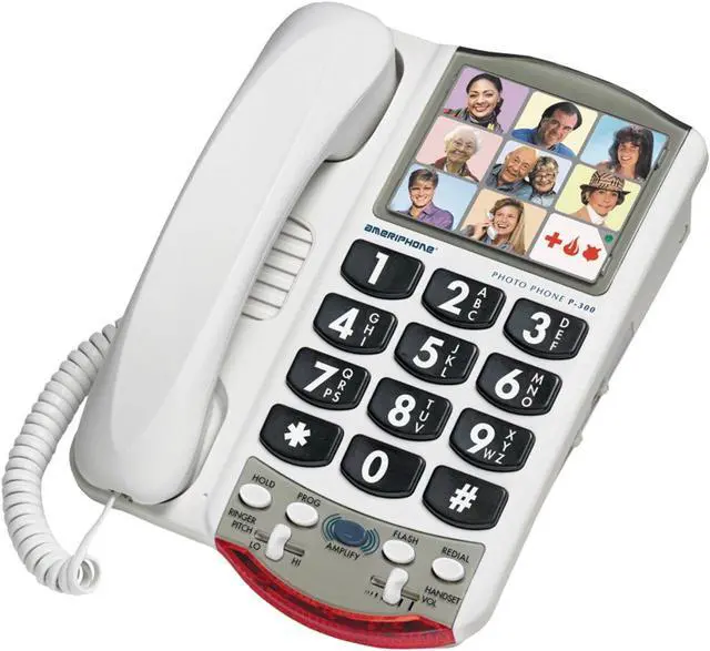 Alt view image 7 of 20 - Clarity P300 Picture Phone for Mild Hearing Loss