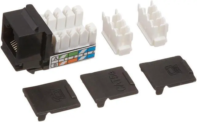 Alt view image 6 of 7 - C2G 35203 90° Cat5E RJ45 UTP Keystone Jack