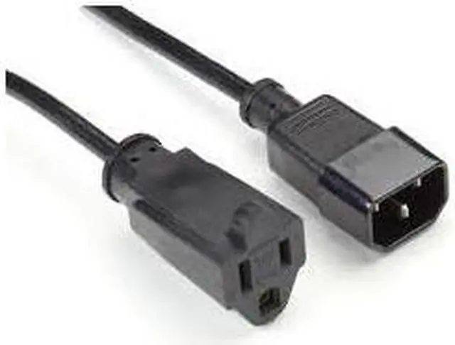 Alt view image 2 of 7 - POWER CORD - NEMA 5-15R TO IEC-60320-C14, 1-FT. (0.3-M), 45 DAY STANDARD RETURN