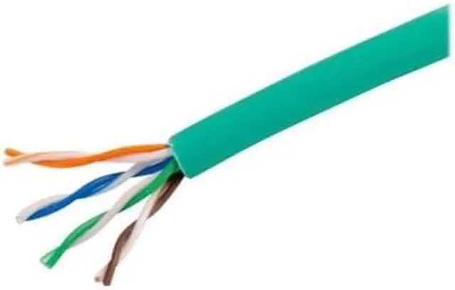 Alt view image 3 of 12 - C2G 43402 Cat5e Bulk Cable - Unshielded Ethernet Network Cable with Stranded Conductors, in-Wall cm-Rated, TAA Compliant, Green (1000 Feet, 304.8 Meters)