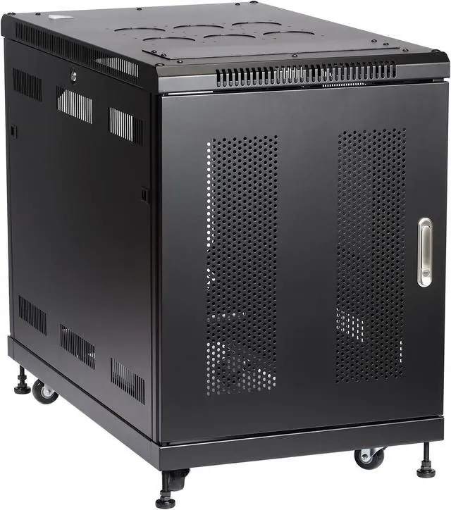 Alt view image 4 of 8 - Black Box RM2410A 15U Server Cabinet 24Inw X 40In D Temp Glass