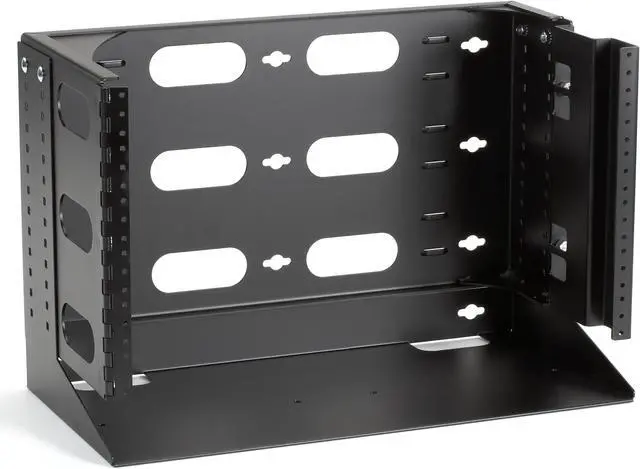 Alt view image 2 of 6 - Black Box RM095A-R2 Wallmount Rack 12In With Swing Bracket A