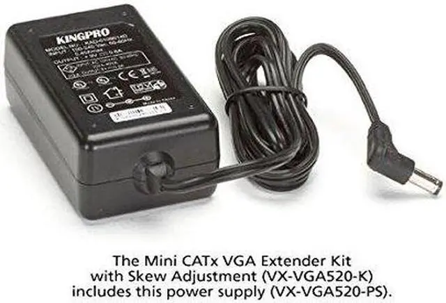 Alt view image 4 of 15 - Black Box VX-VGA520-K Mini CATx VGA Extender Kit with Video Equalization Adjustment