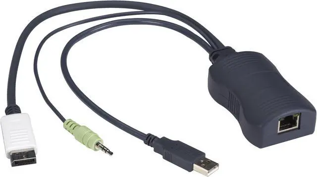 Main image of BLACK BOX KV1408A SERVER ACCESS MODULE - SINGLE-HEAD, DISPLAYPORT, USB HID, AUDIO, CATX, 45 DAY ST