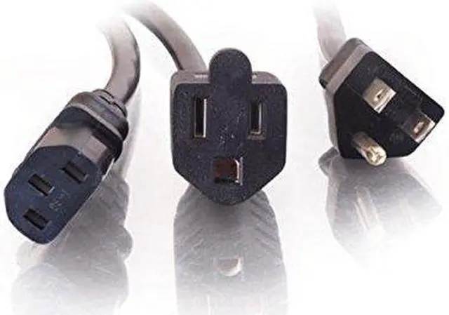 Alt view image 5 of 9 - 3FT 16 AWG 1-TO-2 POWER CORD SPLITTER (NEMA 5-15P