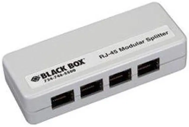 Alt view image 2 of 4 - RJ45 MOD SPLTR UNSHLD 1-RJ45/4-RJ45 APIN