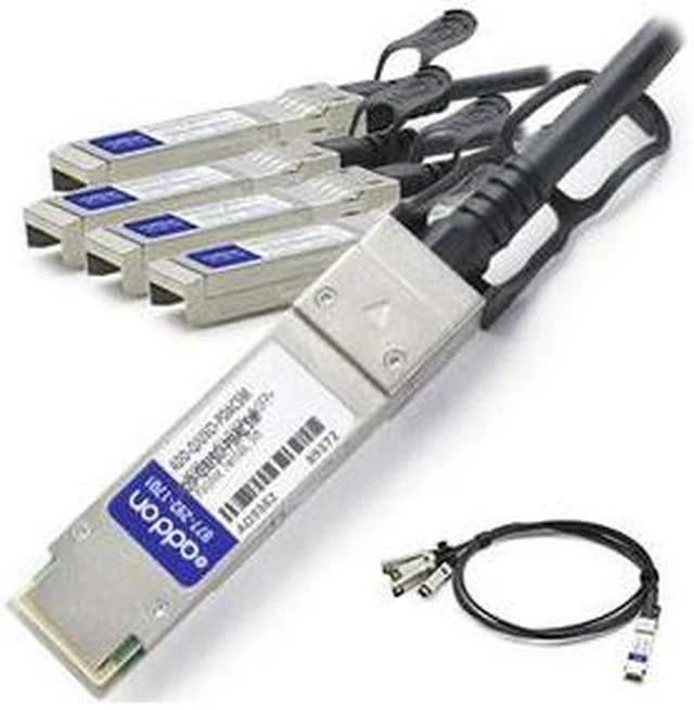 Main image of AddOn MSA and TAA Compliant 40GBase-CU QSFP+ to 4xSFP+ Direct Attach Cable (Passive Twinax, 5m) -