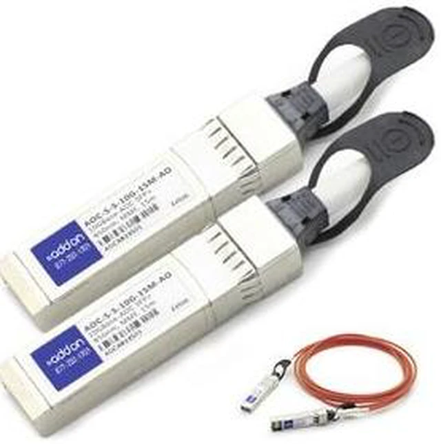 Alt view image 2 of 6 - AddOn Arista Networks AOC-S-S-10G-15M Compatible TAA Compliant 10GBase-AOC SFP+ to SFP+ Direct MMF,