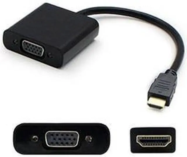 Alt view image 3 of 12 - 5PK HDMI 1.3 Male to VGA Female Black Active Adapters For Resolution Up to 1920x1200 (WUXGA) - 100%