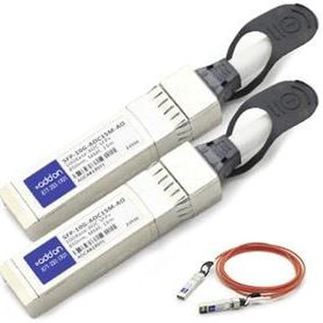 Main image of AddOn MSA and TAA Compliant 10GBase-AOC SFP+ to SFP+ Direct Attach Cable (850nm, MMF, 2m)