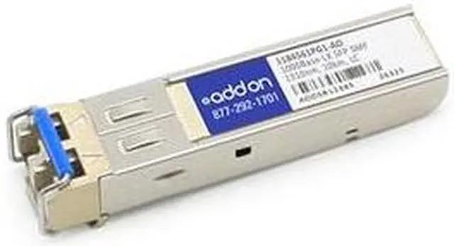 Main image of AddOn ADTRAN 1184561PG1 Compatible TAA Compliant 1000Base-LX SFP Transceiver (SMF, 1310nm, 10km, -
