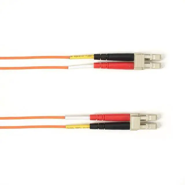 Alt view image 2 of 3 - Black Box 1-m, LC-LC, 62.5-Micron, Multimode, PVC, Orange Fiber Optic Cable
