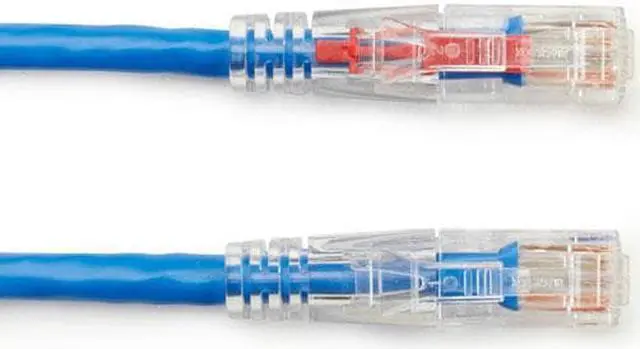 Alt view image 4 of 11 - GigaTrue 3 CAT6 550-MHz Lockable Patch Cable (UTP), Blue, 1-ft. (0.3-m)