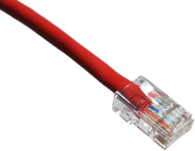 Alt view image 4 of 10 - Axiom C6NB-R7-AX Patch Cable - Rj-45 (M) To Rj-45 (M) - 7 Ft - Utp - Cat 6 - Stranded - Red