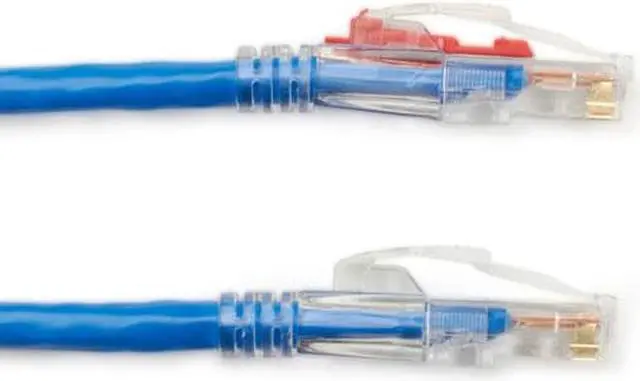 Alt view image 5 of 11 - GigaTrue 3 CAT6 550-MHz Lockable Patch Cable (UTP), Blue, 1-ft. (0.3-m)