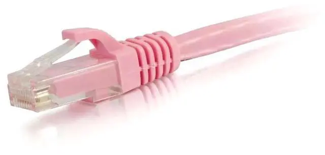 Alt view image 3 of 8 - C2G 04056 Cat6 Cable - Snagless Unshielded Ethernet Network Patch Cable, Pink (20 Feet, 6.09 Meters)