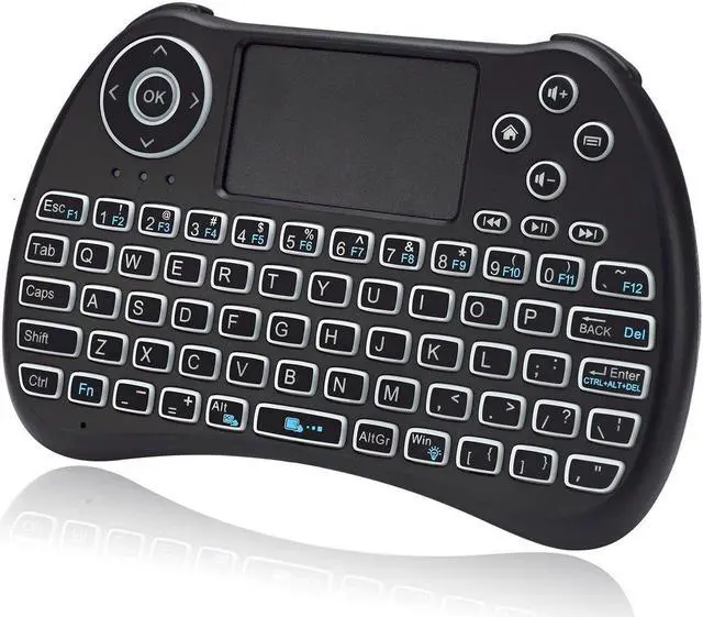 Alt view image 6 of 20 - Adesso SlimTouch 4040 - Wireless Illuminated Keyboard with Built-in Touchpad