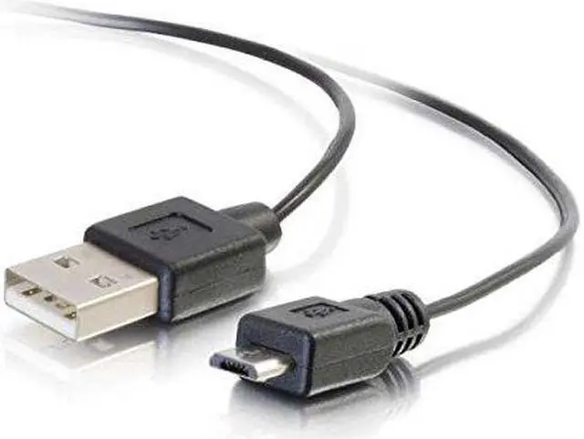Alt view image 4 of 13 - C2G 27053 USB Cable - USB A Male to USB Micro-B Male Charging Cable (18 Inches)