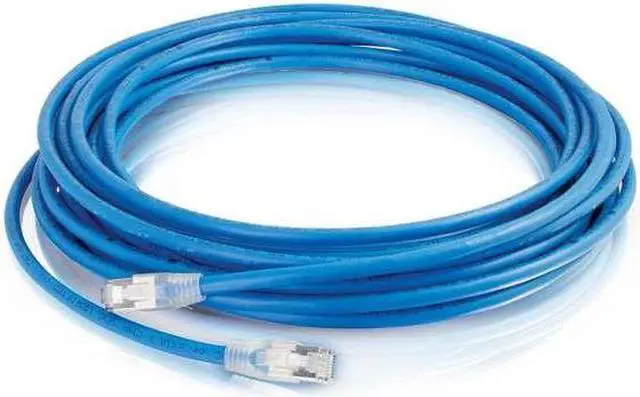 Alt view image 4 of 8 - C2G 43178 300Ft Hdbaset Certified Cat6A Cable - Non-Continuous Shielding - Cmp Plenum - Patch Cable - Rj-45 (M) To Rj-45 (M) - 300 Ft - Ftp - Cat 6A - Molded, Plenum, Snagless, Solid - Blue