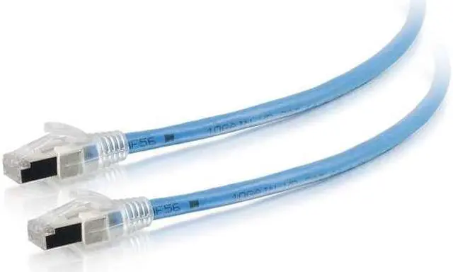 Alt view image 5 of 8 - C2G 43178 300Ft Hdbaset Certified Cat6A Cable - Non-Continuous Shielding - Cmp Plenum - Patch Cable - Rj-45 (M) To Rj-45 (M) - 300 Ft - Ftp - Cat 6A - Molded, Plenum, Snagless, Solid - Blue
