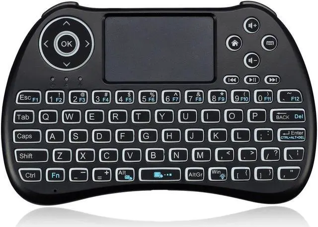 Alt view image 5 of 20 - Adesso SlimTouch 4040 - Wireless Illuminated Keyboard with Built-in Touchpad