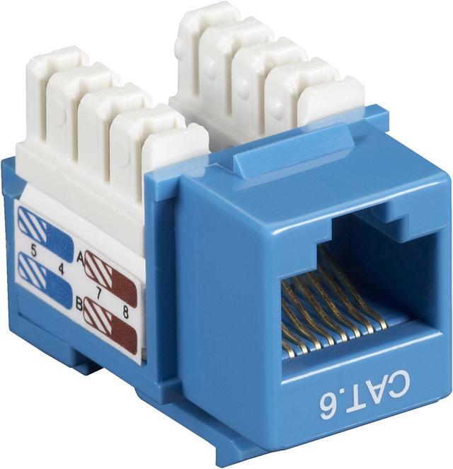 Alt view image 3 of 7 - Black Box CAT6 Value Line Keystone Jack Blue
