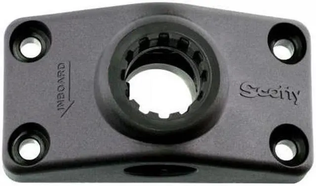 Alt view image 6 of 12 - SCOTTY SIDE/DECK MOUNTING BRACKET BLACK 241-BK