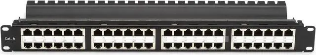 Alt view image 4 of 5 - Black Box JPM806A-HD Box Spacegain Cat5E High-Density Feed-Through Patch Panel, Shielded, 48-Port, 1U - 48 X Rj-45