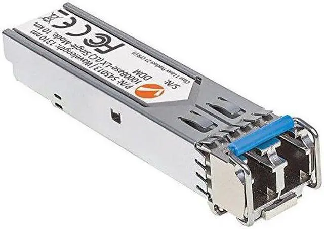 Alt view image 3 of 18 - Intellinet Gigabit Fiber SFP Optical Transceiver Module, 1000Base-LX (LC) Single-Mode Port, 10 km (6.2 mi.)