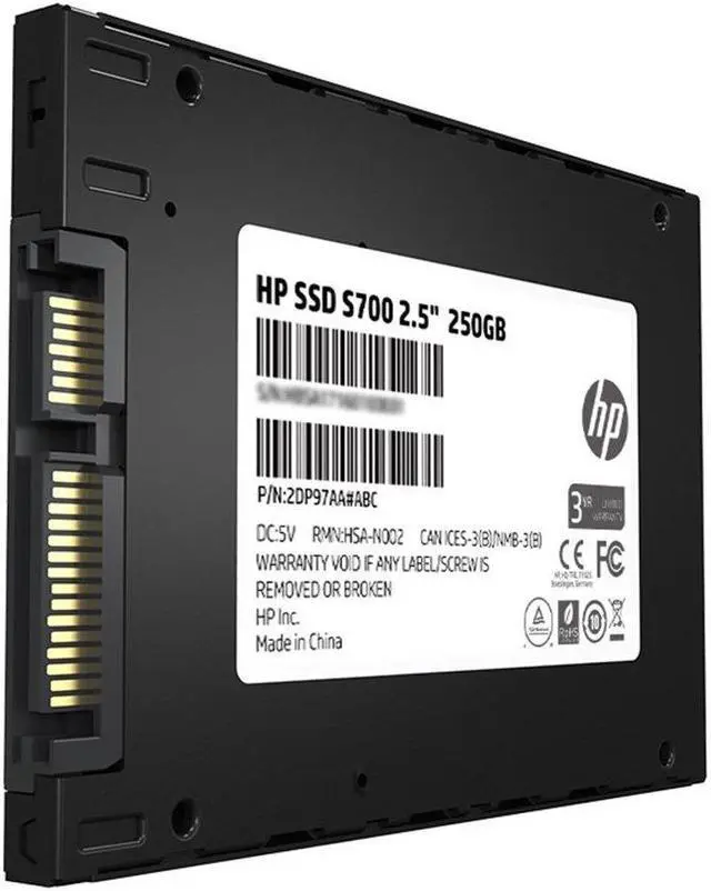 Alt view image 7 of 11 - HP S700 2.5" 250GB SATA III Internal Solid State Drive (SSD) 2DP98AA#ABC