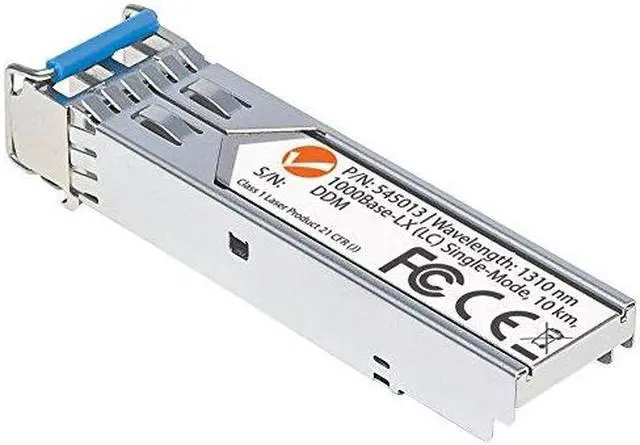 Alt view image 6 of 18 - Intellinet Gigabit Fiber SFP Optical Transceiver Module, 1000Base-LX (LC) Single-Mode Port, 10 km (6.2 mi.)