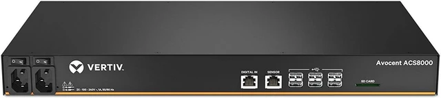 Alt view image 3 of 6 - Avocent ACS8008DAC-400 Serial Console , 8-port Dual AC Power