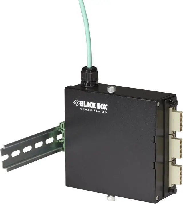 Alt view image 2 of 7 - Black Box JPM398A Wallmount Mini DIN Rail Fiber Enclosure - 1-Slot Adapter