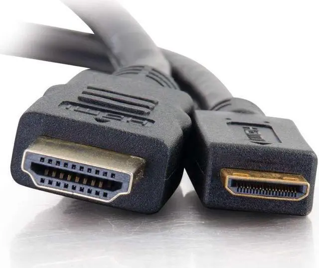 Alt view image 2 of 7 - C2G 50619 4K UHD High Speed HDMI to Mini HDMI Cable (60Hz) with Ethernet for 4K Devices, Black (6 Feet, 1.82 Meters)