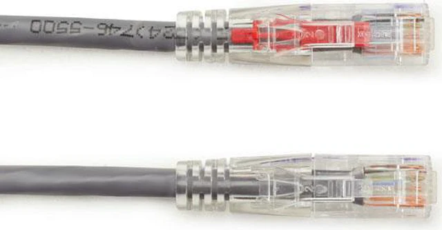 Alt view image 2 of 5 - GigaTrue 3 CAT6 550-MHz Lockable Patch Cable (UTP), Gray, 3-ft. (0.9-m)