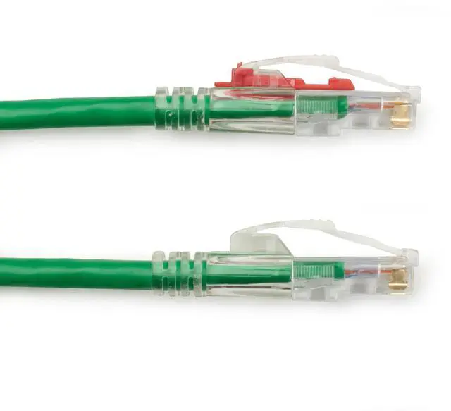 Alt view image 3 of 3 - GigaTrue 3 CAT6 550-MHz Lockable Patch Cable (UTP), Green, 1-ft. (0.3-m)