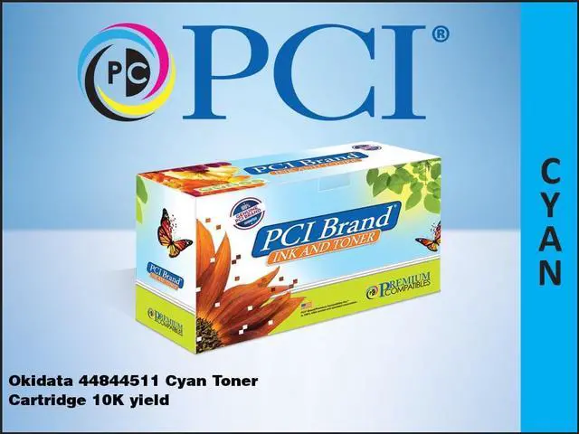 Main image of PCI BRAND OKIDATA 44844511 CYAN TONER CARTRIDGE 10K YIELD FOR OKIDATA C831, OKID