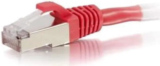 Alt view image 4 of 11 - C2G 00850 Cat6 Cable - Snagless Shielded Ethernet Network Patch Cable, Red (9 Feet, 2.74 Meters)