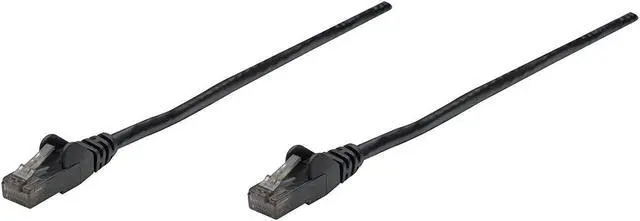 Alt view image 3 of 10 - Intellinet 342049 Intellinet Patch Cable, Cat6, UTP, 3', Black - PVC cable jacket for flexibility and durability with snag-free boots to protect the RJ45 connectors