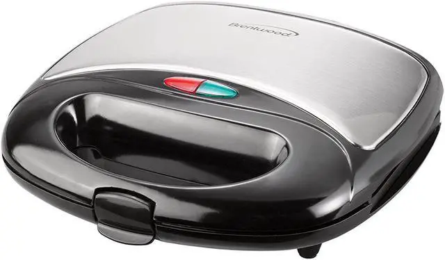 Alt view image 2 of 11 - Brentwood TS-240B Sandwich Maker - Black & Stainless Steel
