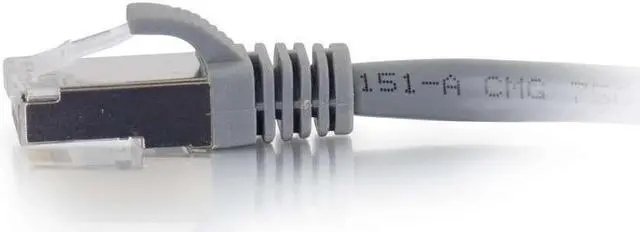 Alt view image 4 of 7 - C2G 00648 Cat6a Cable - Snagless Shielded Ethernet Network Patch Cable, Gray (12 Feet, 3.65 Meters)