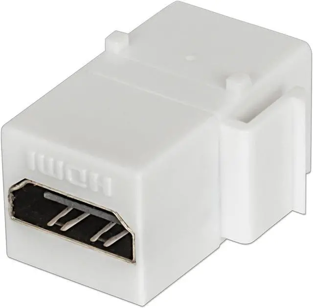 Alt view image 3 of 9 - MANHATTAN HMDI INLINE COUPLER, HDMI FEMALE TO HDMI FEMALE (WHITE). SNAP-IN INSTA